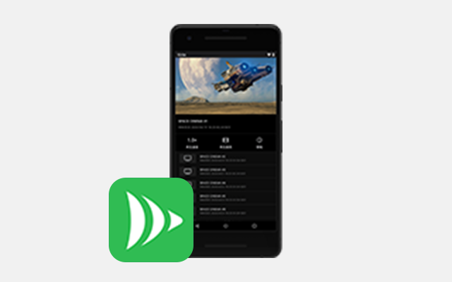 DiXiM Play Android版のUI画面とアプリアイコン