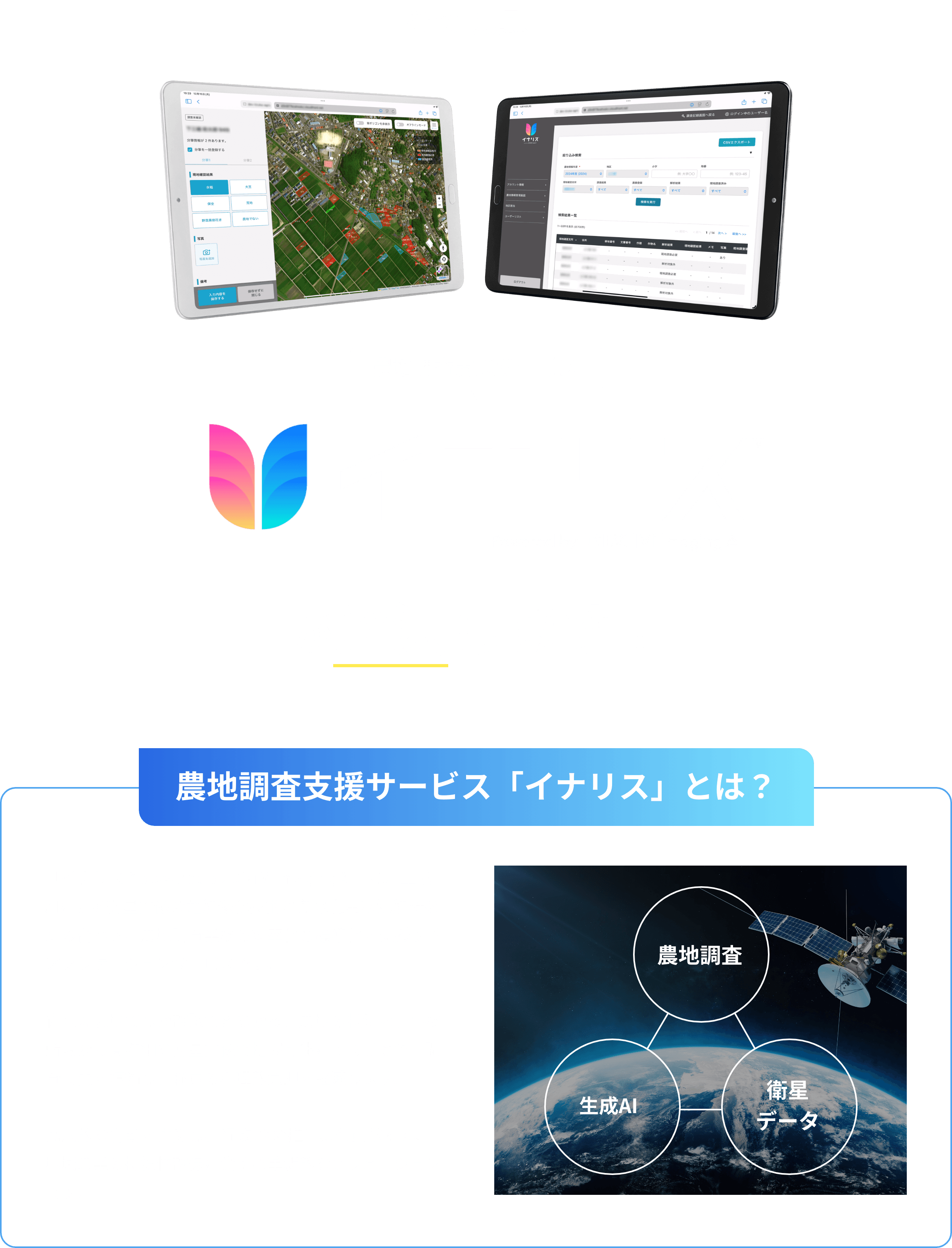イナリスが実現する解決策