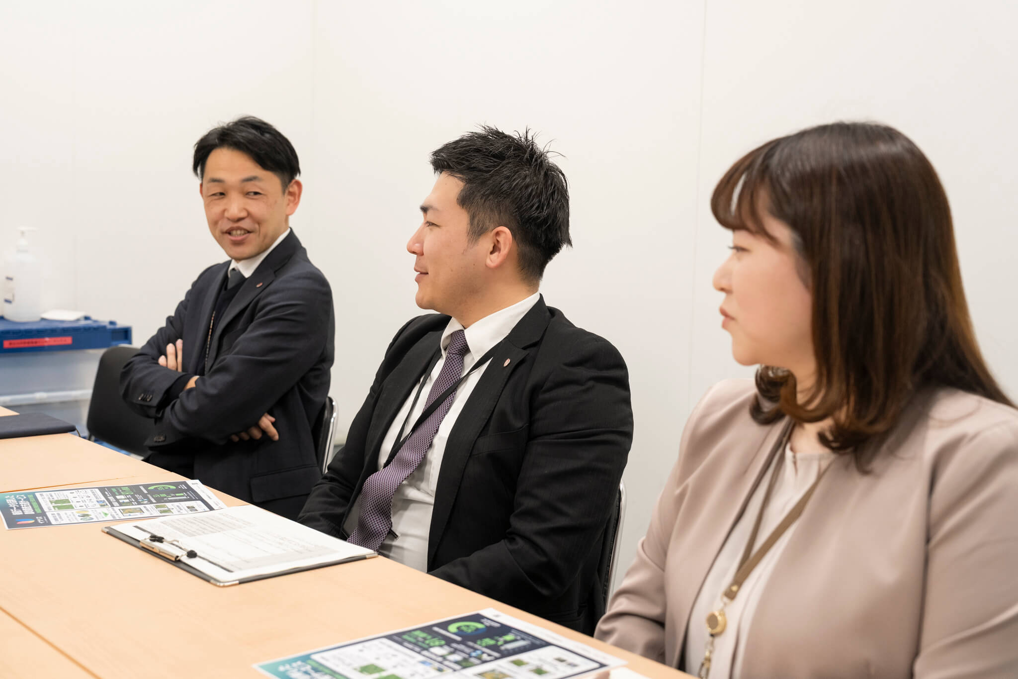 インタビュー中の様子