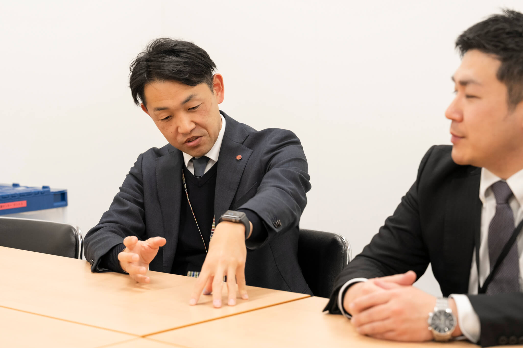 インタビュー中の様子